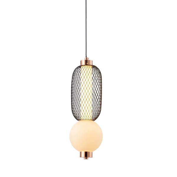 LÁMPARA DE TECHO LED 10W REGULABLE CON REJILLA Y BOLA DE CRISTAL ELODIE