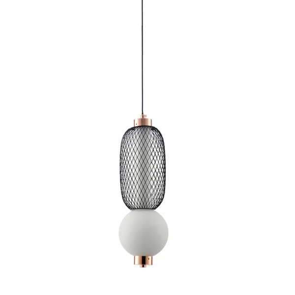 LÁMPARA DE TECHO LED 10W REGULABLE CON REJILLA Y BOLA DE CRISTAL ELODIE