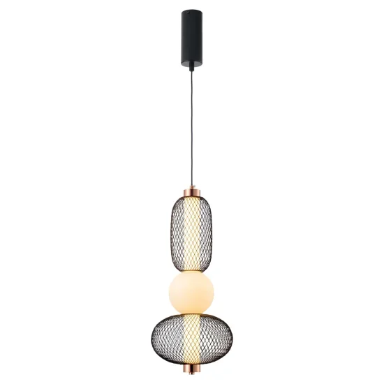 LÁMPARA DE TECHO LED 14W REGULABLE CON REJILLA Y BOLA DE CRISTAL ELODIE 2