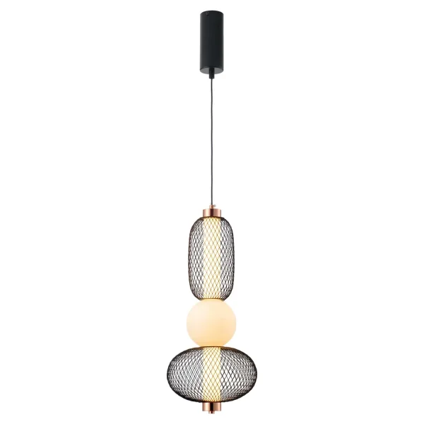 LÁMPARA DE TECHO LED 14W REGULABLE CON REJILLA Y BOLA DE CRISTAL ELODIE