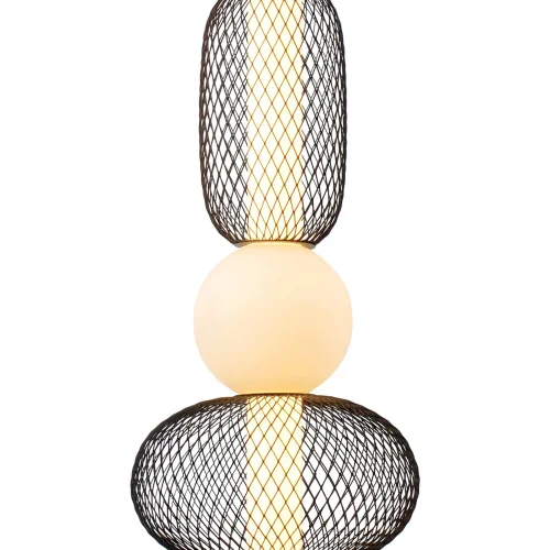 LÁMPARA DE TECHO LED 14W REGULABLE CON REJILLA Y BOLA DE CRISTAL ELODIE