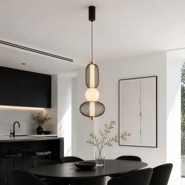 LÁMPARA DE TECHO LED 14W REGULABLE CON REJILLA Y BOLA DE CRISTAL ELODIE