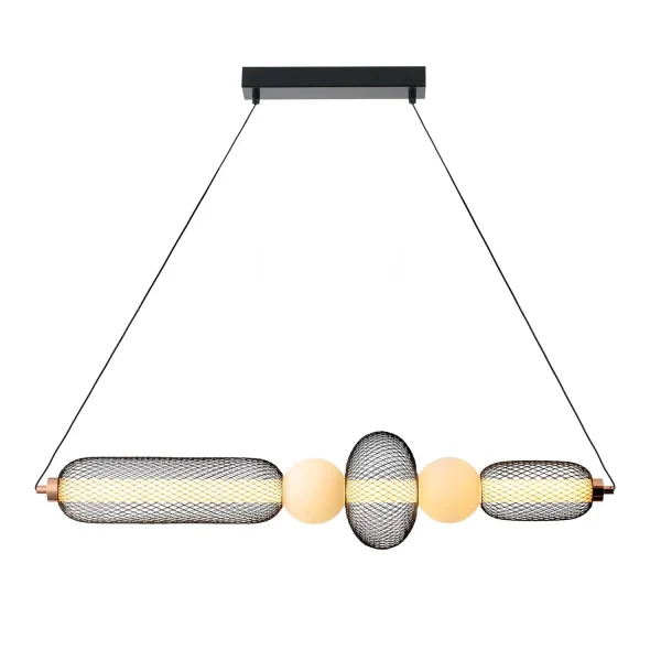 LÁMPARA DE TECHO LED 28W REGULABLE CON REJILLA Y BOLA DE CRISTAL ELODIE