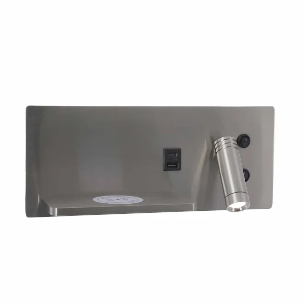 APLIQUE DE PARED LED 8W REGULABLE TÁCTIL NÍQUEL ORIENTACIÓN DERECHA