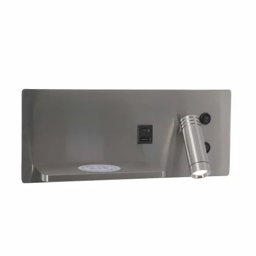 APLIQUE DE PARED LED 8W REGULABLE TÁCTIL NÍQUEL ORIENTACIÓN DERECHA