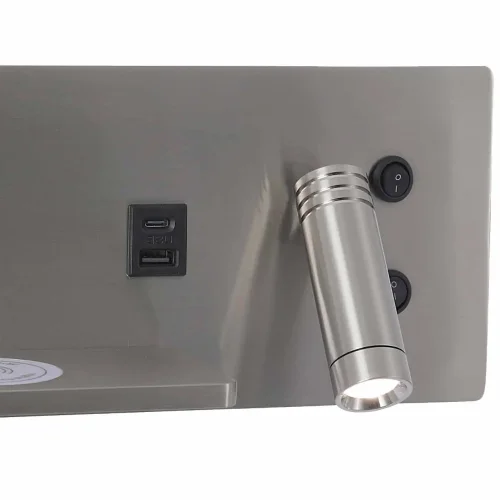 APLIQUE DE PARED LED 8W REGULABLE TÁCTIL NÍQUEL ORIENTACIÓN DERECHA