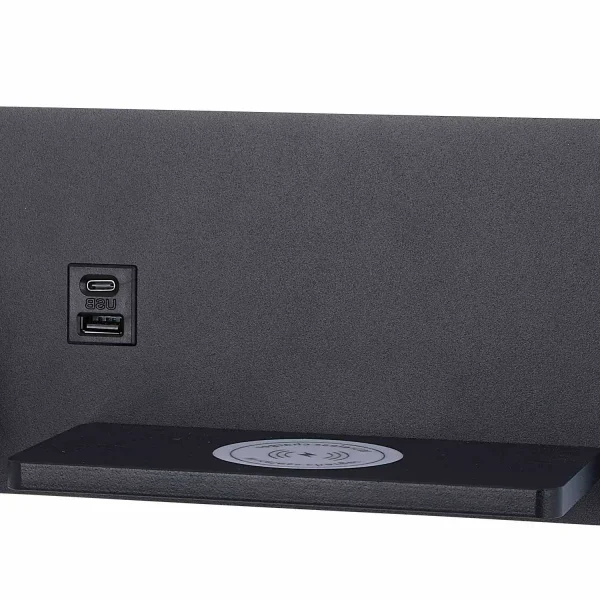 APLIQUE DE PARED LED 8W REGULABLE TÁCTIL NEGRO ORIENTACIÓN IZQUIERDA