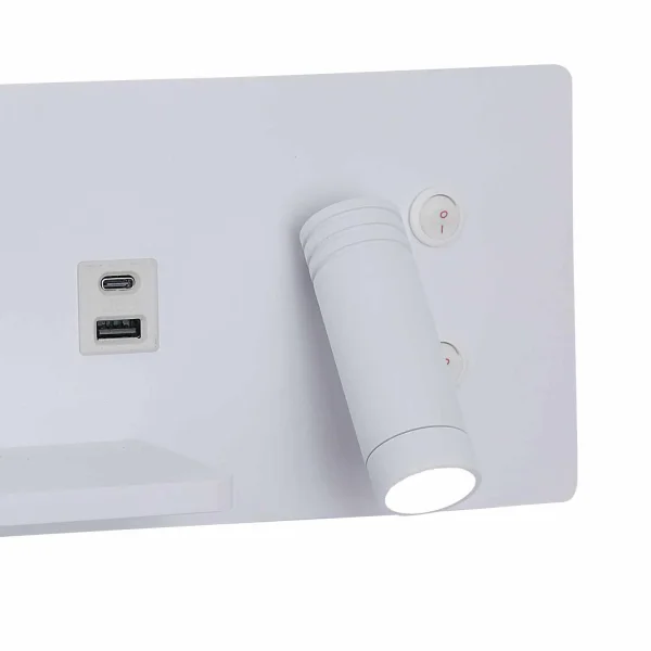 APLIQUE DE PARED LED 8W REGULABLE TÁCTIL BLANCO ORIENTACIÓN DERECHA