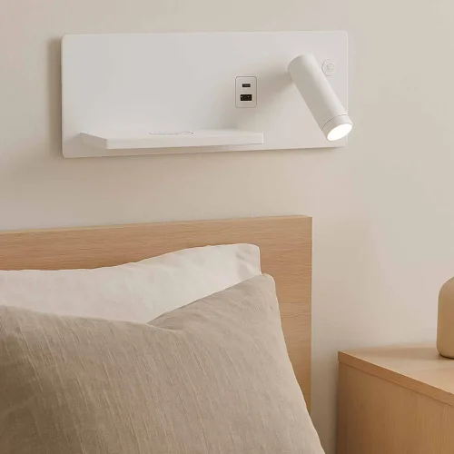 APLIQUE DE PARED LED 8W REGULABLE TÁCTIL BLANCO ORIENTACIÓN DERECHA