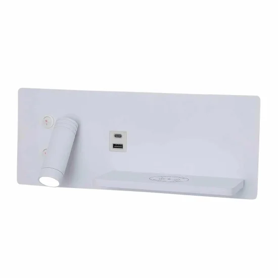 APLIQUE DE PARED LED 8W REGULABLE TÁCTIL BLANCO ORIENTACIÓN IZQUIERDA 2