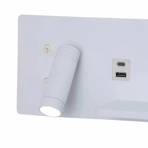 APLIQUE DE PARED LED 8W REGULABLE TÁCTIL BLANCO ORIENTACIÓN IZQUIERDA