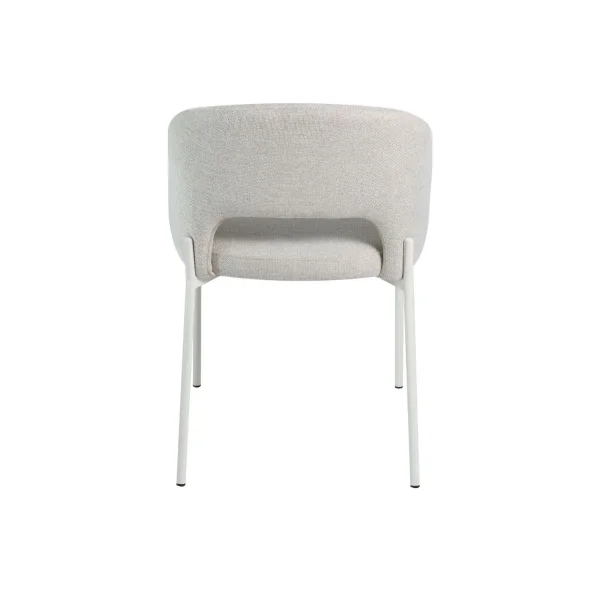 SILLA TAPIZADA ARENA CON 4 PATAS BEIGE CLOTILDE