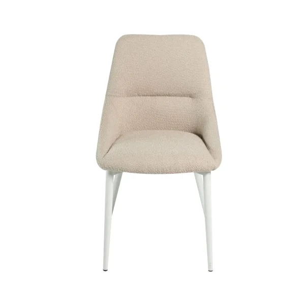 SILLA DE COMEDOR ADNEY TAPIZADA ARENA CON 4 PATAS BEIGE