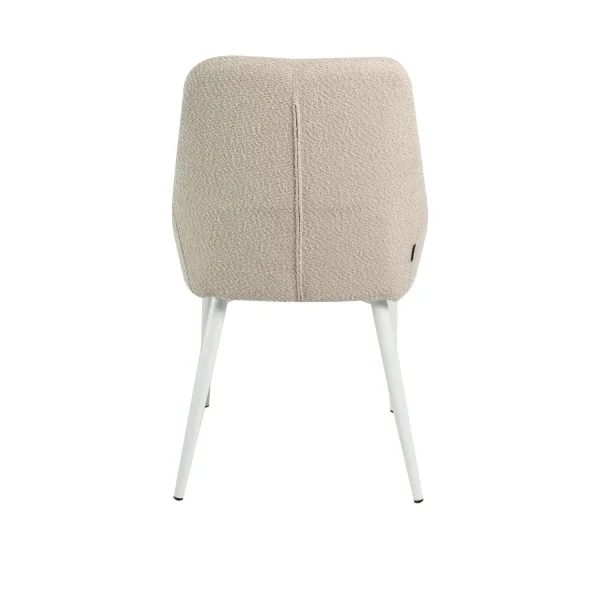 SILLA DE COMEDOR ADNEY TAPIZADA ARENA CON 4 PATAS BEIGE