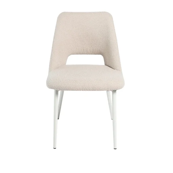 SILLA TAPIZADA ARENA CON 4 PATAS BEIGE EBONY