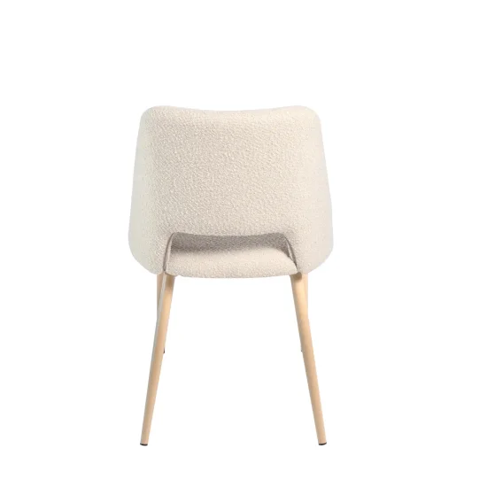 SILLA TAPIZADA ARENA CON 4 PATAS EFECTO MADERA HAYA EBONY 2