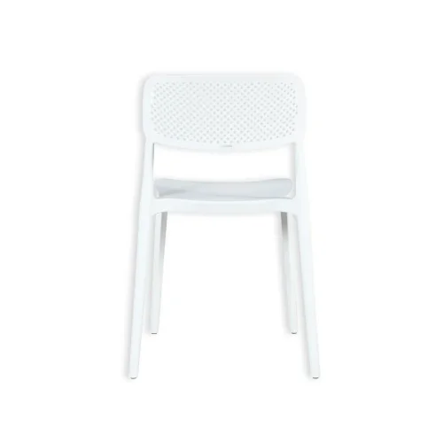 SILLA DE POLIPROPILENO BLANCA ANTI-UV PARA EXTERIOR NÁPOLI
