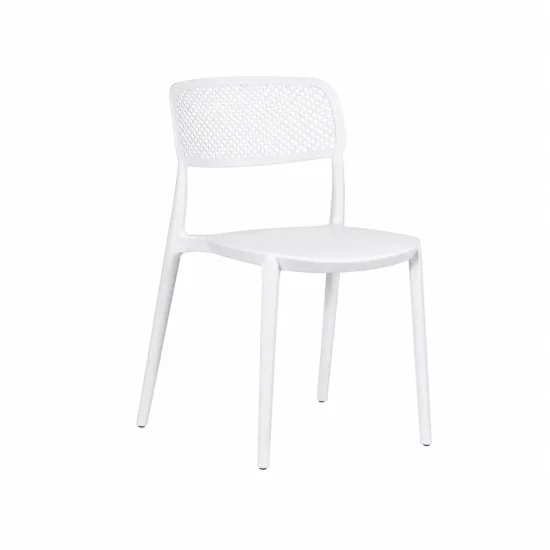 SILLA DE POLIPROPILENO BLANCA ANTI-UV PARA EXTERIOR NÁPOLI