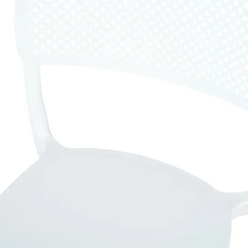 SILLA DE POLIPROPILENO BLANCA ANTI-UV PARA EXTERIOR NÁPOLI