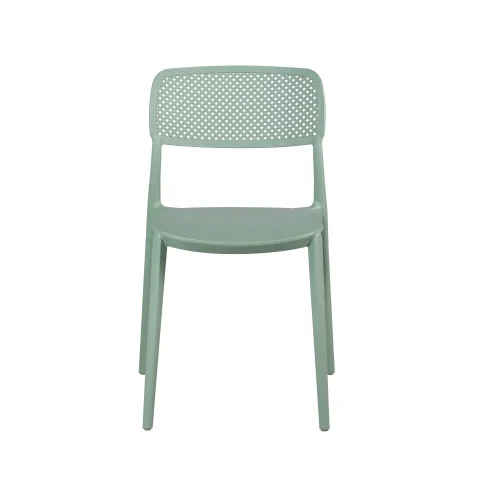 SILLA DE POLIPROPILENO VERDE KALE ANTI-UV PARA EXTERIOR NÁPOLI