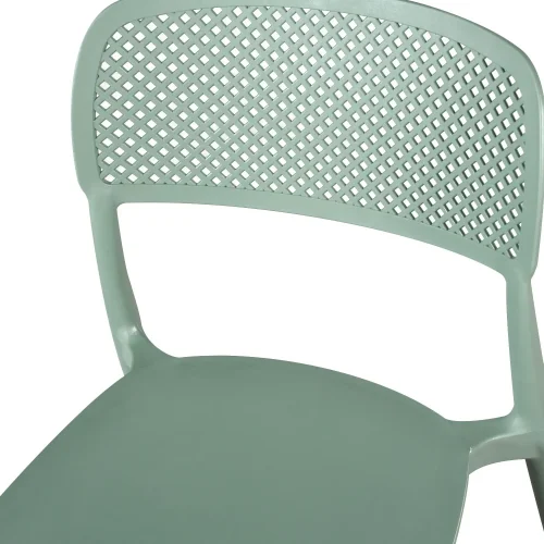 SILLA DE POLIPROPILENO VERDE KALE ANTI-UV PARA EXTERIOR NÁPOLI