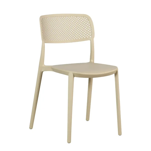 SILLA DE POLIPROPILENO ARENA ANTI-UV PARA EXTERIOR NÁPOLI