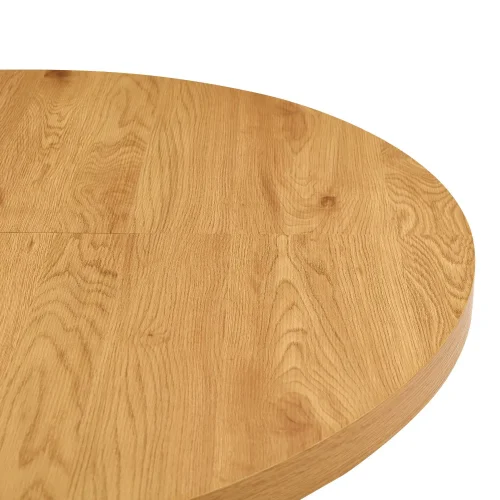 MESA REDONDA EXTENSIBLE DE MADERA CON PATAS BLANCAS NORDEN