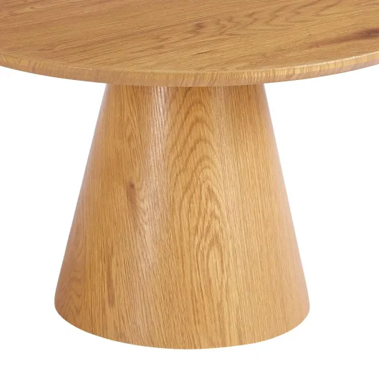 MESA DE COMEDOR REDONDA DE MADERA Ø100 CM KANADE 2