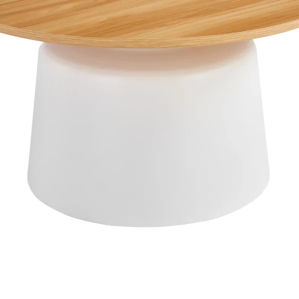SET 2 MESAS AUXILIARES NORAE NATURAL/BLANCO