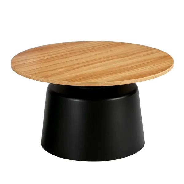 SET 2 MESAS AUXILIARES NORAE NATURAL/NEGRO