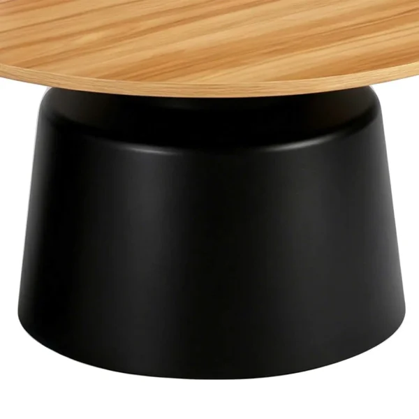 SET 2 MESAS AUXILIARES NORAE NATURAL/NEGRO