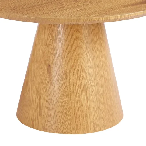 SET DE 2 MESAS AUXILIARES REDONDAS DE MADERA KANADE