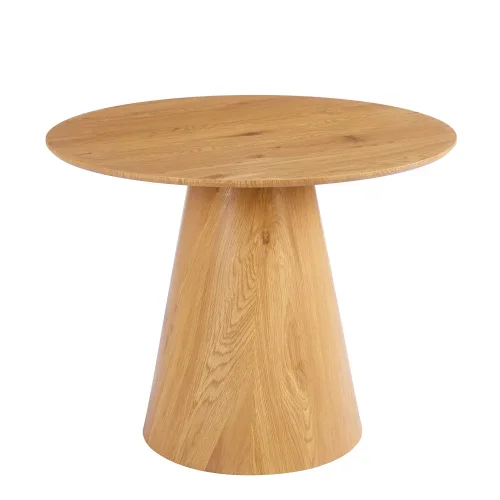 SET DE 2 MESAS AUXILIARES REDONDAS DE MADERA KANADE