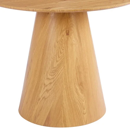 SET DE 2 MESAS AUXILIARES REDONDAS DE MADERA KANADE