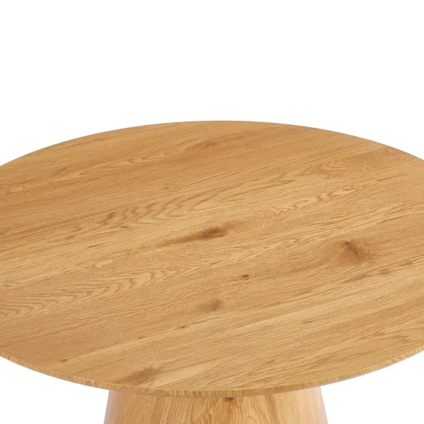 SET DE 2 MESAS AUXILIARES REDONDAS DE MADERA KANADE