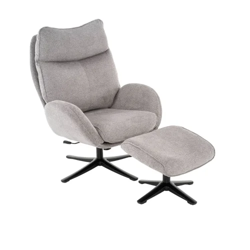 SILLÓN CON REPOSAPIES GRIS NOZOMI