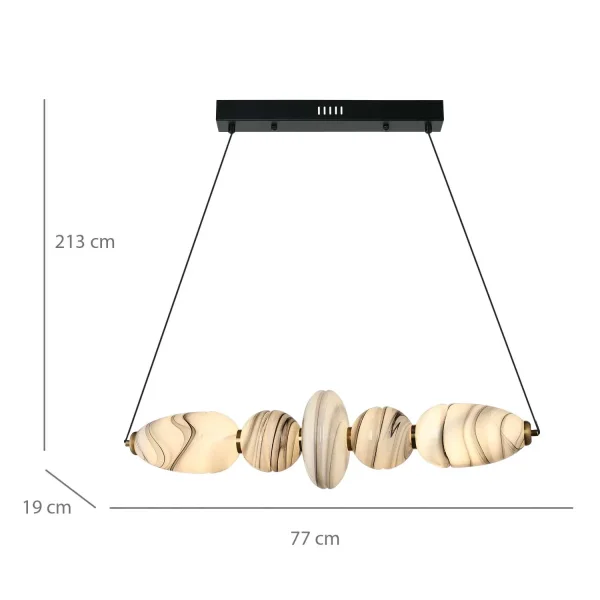 LÁMPARA DE TECHO LED 22W CCT EFECTO MÁRMOL TOSCANA