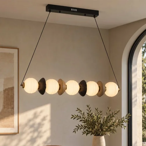 LÁMPARA DE TECHO LED 22W CCT CERÁMICA/CRISTAL HATHOR