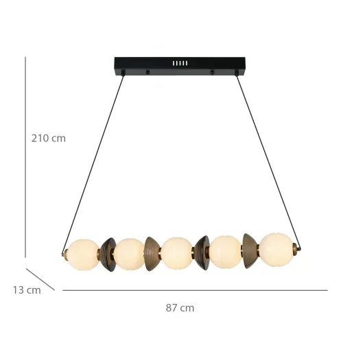LÁMPARA DE TECHO LED 22W CCT CERÁMICA/CRISTAL HATHOR