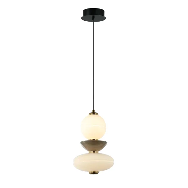 LÁMPARA DE TECHO LED 10W CCT CERÁMICA/CRISTAL HATHOR