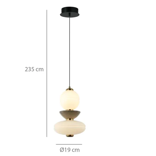 LÁMPARA DE TECHO LED 10W CCT CERÁMICA/CRISTAL HATHOR