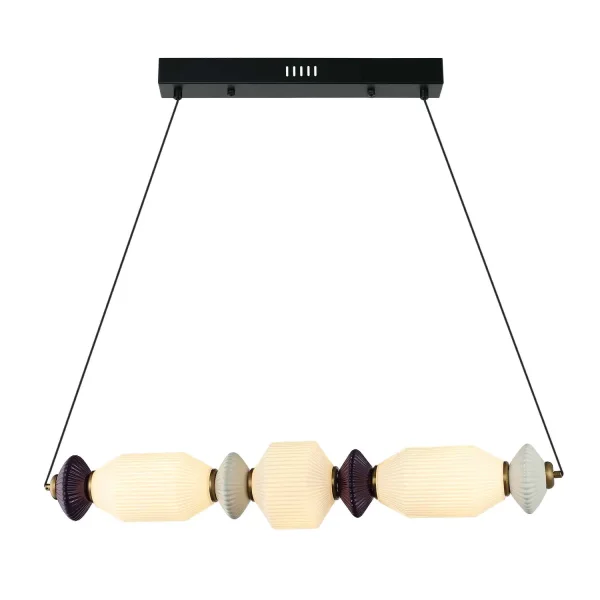LÁMPARA DE TECHO LED 22W CCT CERÁMICA/CRISTAL KIYA