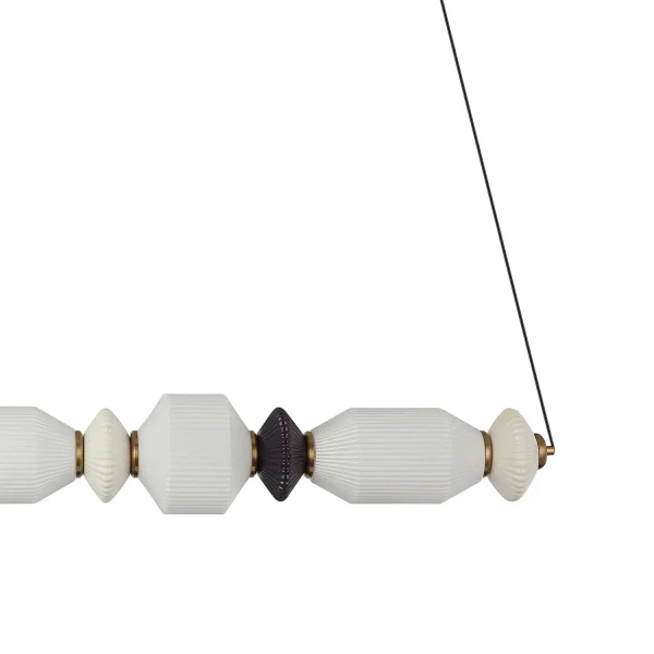 LÁMPARA DE TECHO LED 22W CCT CERÁMICA/CRISTAL KIYA