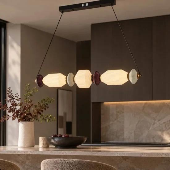 LÁMPARA DE TECHO LED 22W CCT CERÁMICA/CRISTAL KIYA
