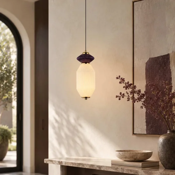 LÁMPARA DE TECHO LED 10W CCT CERÁMICA/CRISTAL KIYA