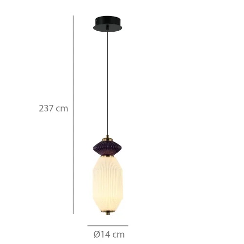 LÁMPARA DE TECHO LED 10W CCT CERÁMICA/CRISTAL KIYA