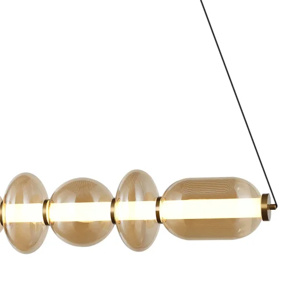 LÁMPARA DE TECHO LED 28W CCT CRISTAL ÁMBAR SOLENE