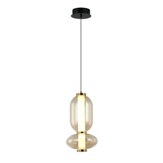 LÁMPARA DE TECHO LED 11W CCT CRISTAL ÁMBAR SOLENE 2