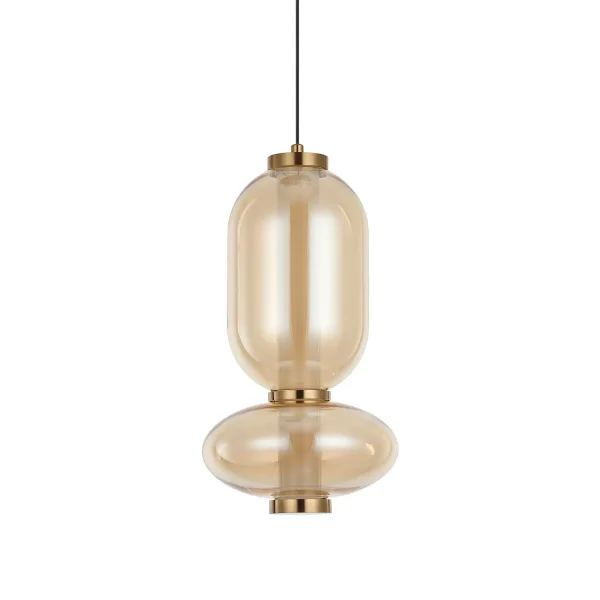 LÁMPARA DE TECHO LED 11W CCT CRISTAL ÁMBAR SOLENE