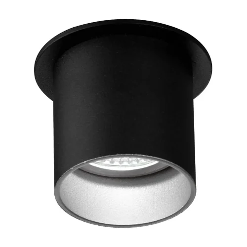 FOCO EMPOTRABLE CON REGULACIÓN DE APERTURA NEGRO/PLATA GU10